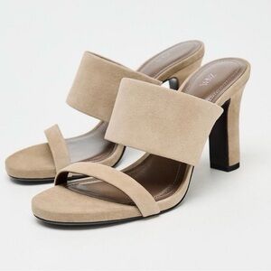 Zara Women's Beige Mules - Size 10 US/41 EU